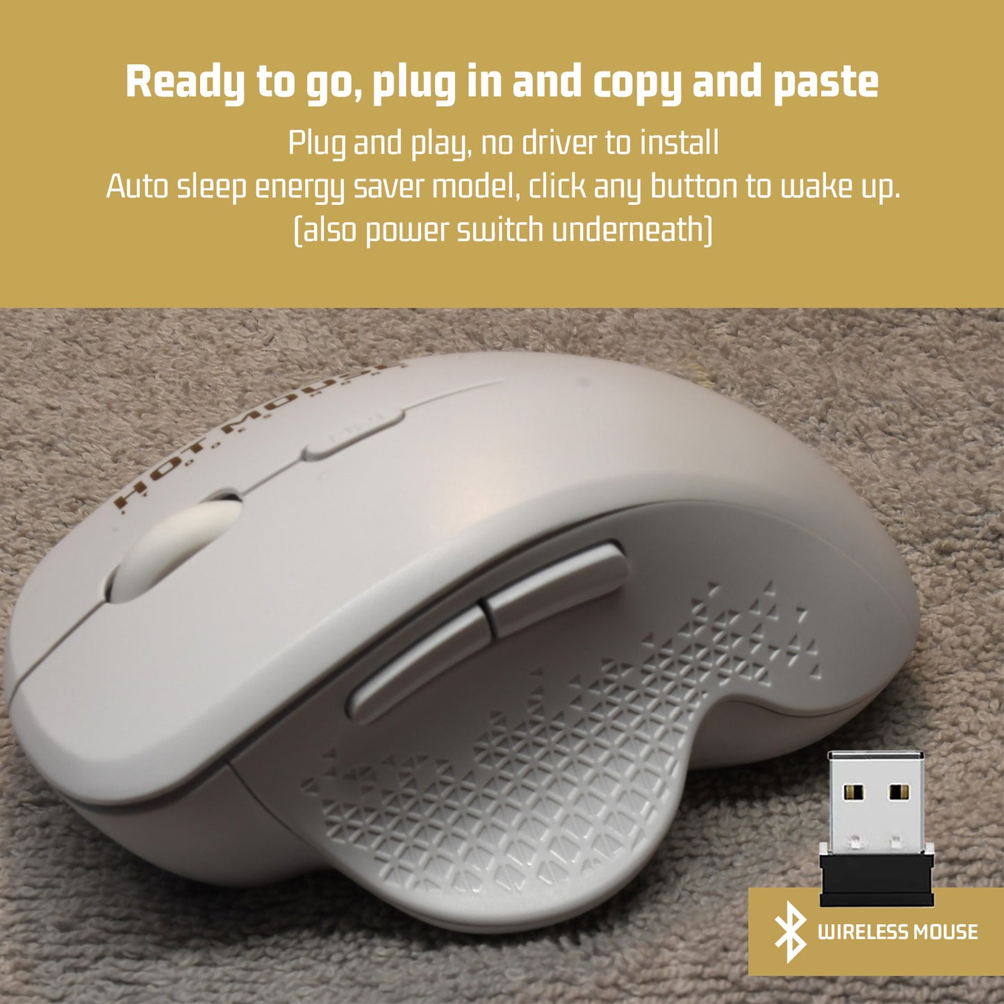 CopyPaste Mouse - Pro Ergonomic Computer Mouse